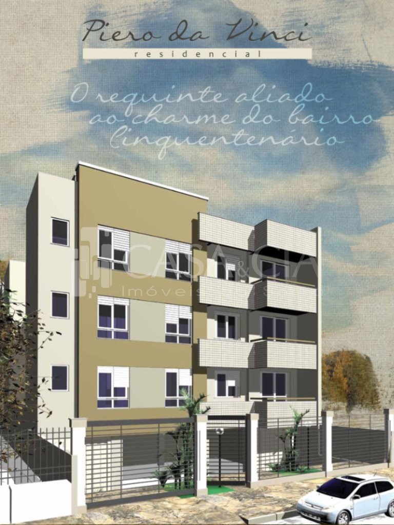 Apartamentos - 3 Dorm.<br />Cinquentenário<br />Caxias do Sul<br /><br />EXCELENTE LANÇAMENTO NO CINQUENTENÁRIO, APARTAMENTO DE 03 DORMITÓRIOS SENDO 01 DELES SUÍTE, SALA 02 AMBIENTES COM SACADA, COZINHA COM CHURRASQUEIRA, ÁREA DE SERVIÇO, BANHEIRO SOCIAL, ESPERAS PARA ÁGUA QUENTE E SPLIT, GÁS CENTRAL, HIDRÔMETROS INDIVIDUAIS, E 02 VAGAS DE GARAGEM. PRÉDIO COM ELEVADOR, COZINHA COM PORCELANATO, ABERTURAS EM ALUMÍNIO BRANCO, FACHADA EM PASTILHAS, ACABAMENTO ALTO PADRÃO.